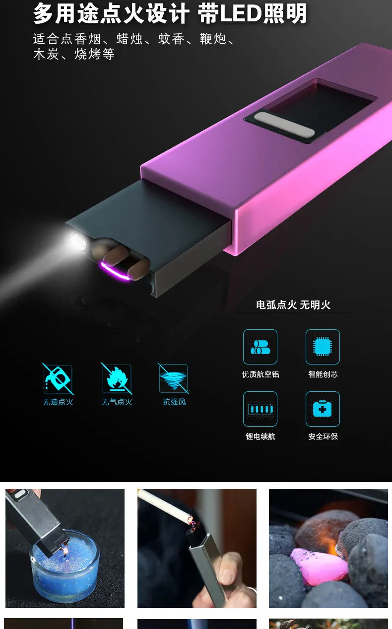 USB импульсный воспламенитель перезаряжаемый сигаретный светильник er открытый ветростойкий воспламенитель сигаретный светильник er электронный сигаретный светильник