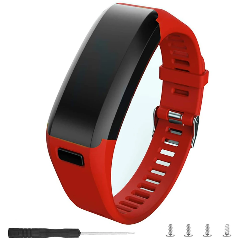 Gheper 3er Set Weiche Silikon Armbänder Kompatibel Mit Garmin Vivosmart 5 - Ersatzarmbänder In 2 Größen