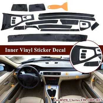 

5D Car Sticker For BMW 3 Series E90 2005-2013 5D Interiors Carbon Fiber Trim
