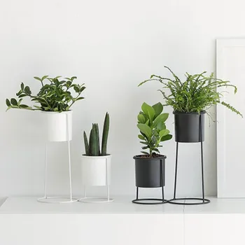 

Nordic Ins Iron Plant Pots Flower Pots cactus Vase Living Room Desktop Decoration Small Ornaments Photo Props