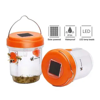

Solar LED Trap Fruit Fly Flies Insect Bug Hanging Honey-Trap Catcher Killer No-Poison Hanging Tree Killing Bee Trapper Big-Wasp