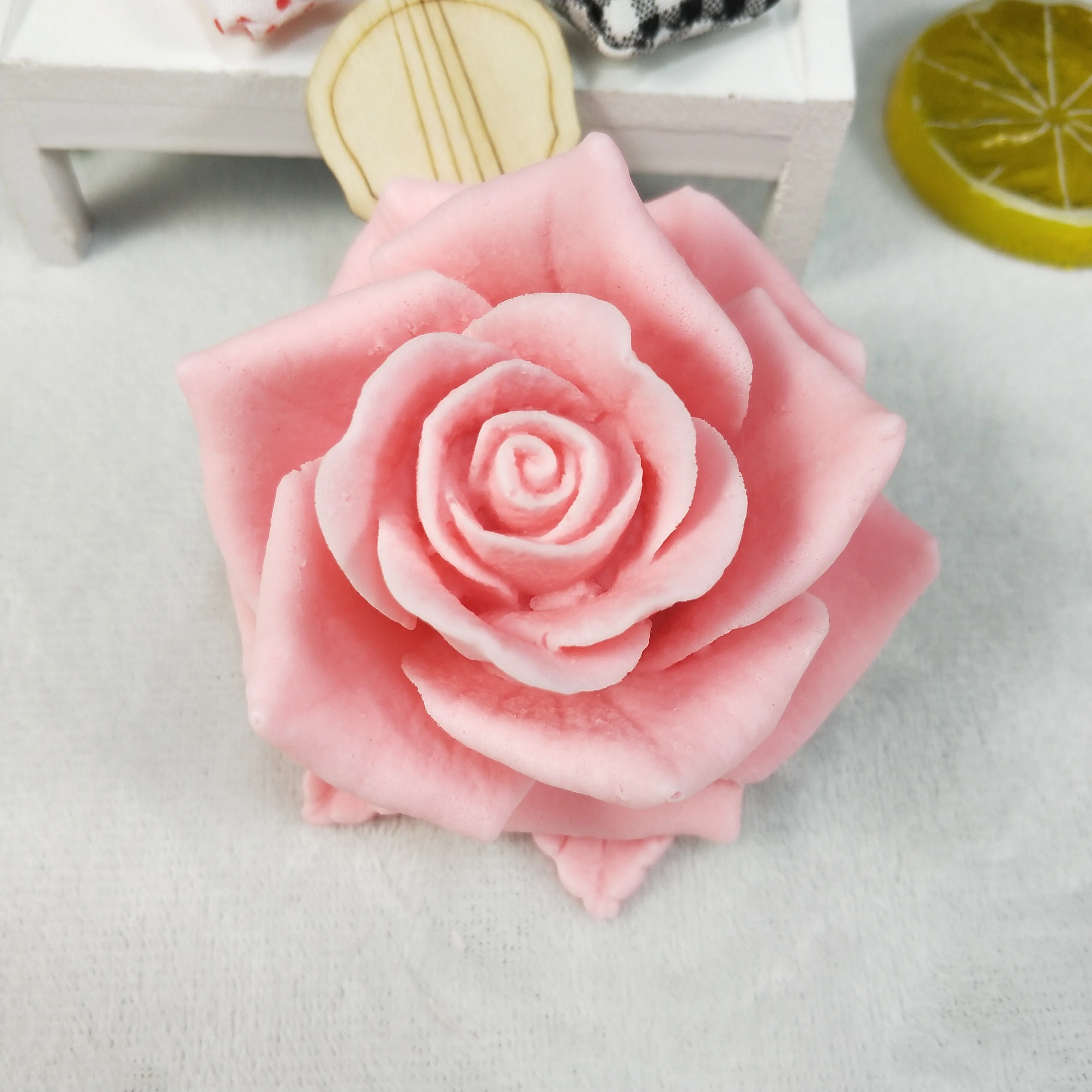 

Flower Rose with Leaves Mold Silicone Bouquet of Roses Soap Molds Gypsum Chocolate Candle Mold HC0190 PRZY 3D Moulds Clay Resin
