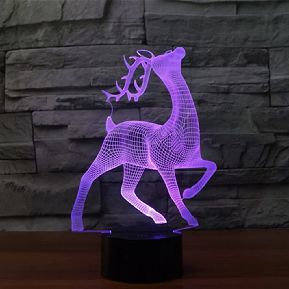

Deer 83d Light Colorful Led Vision Light Gift Atmosphere Table Lamp