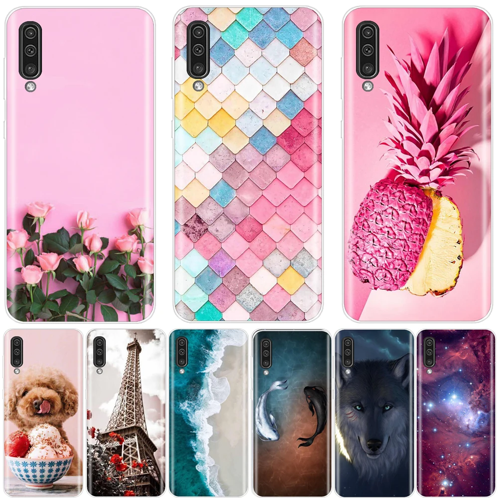 Чехол для телефона samsung Galaxy A50 чехол силиконовый 3D ТПУ задняя крышка |