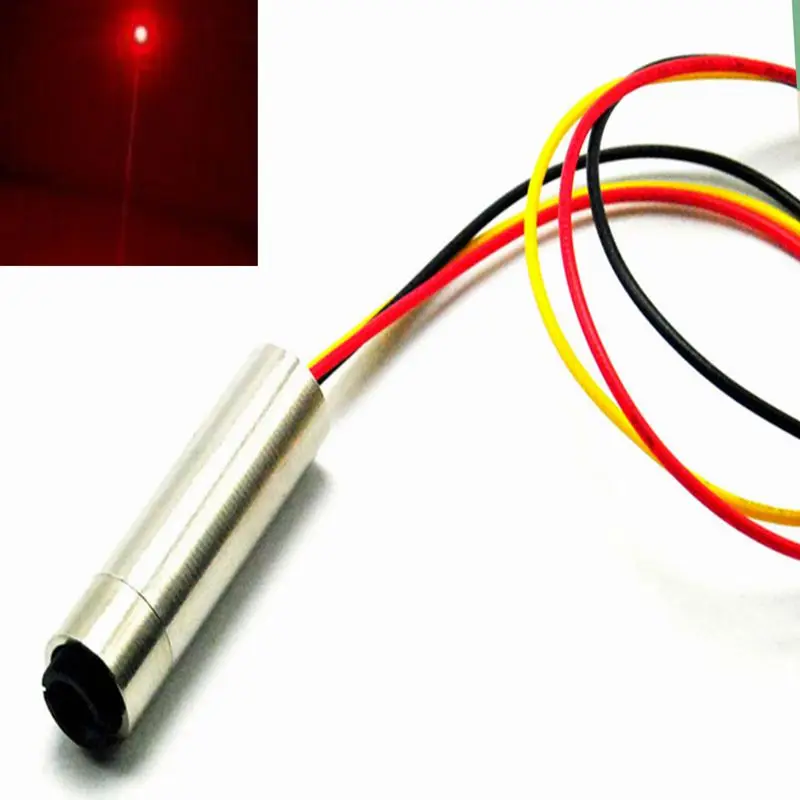 12x40mm 10mW New Focusable 650nm Red Dot Laser Diode Module With TTL 0-15KHZ 5V