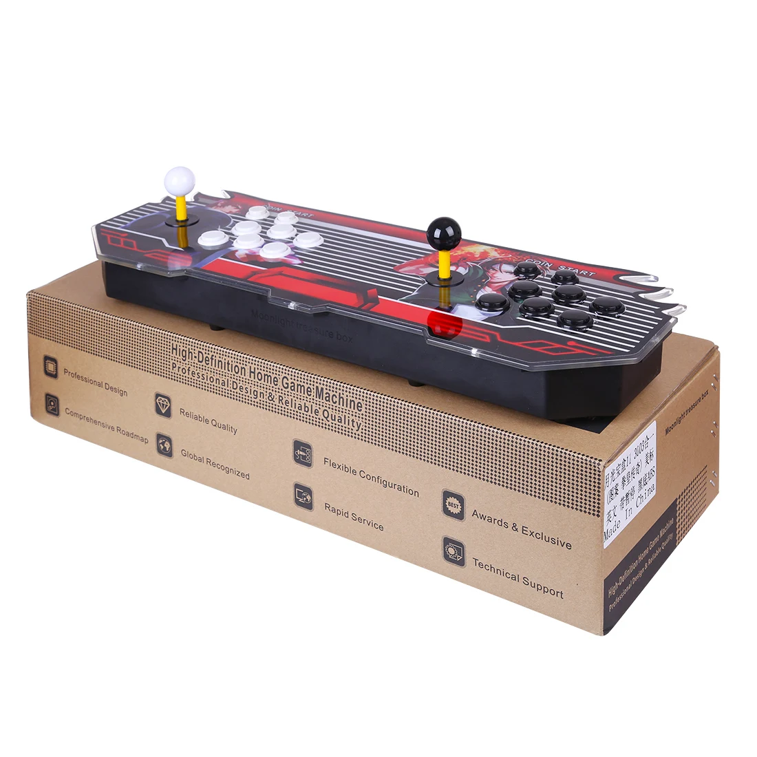 

Novel Design 3003 In 1 Video Arcade Games Console Double Stick Home Fight Games Machine - AU/UK/US/ EU Plug