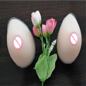 

2020 180/pair Small Silicone Fake Breast Form for Breast Cancer Teaching Teardrop Shape Lifelike Mastectomy Drag Queen Gift
