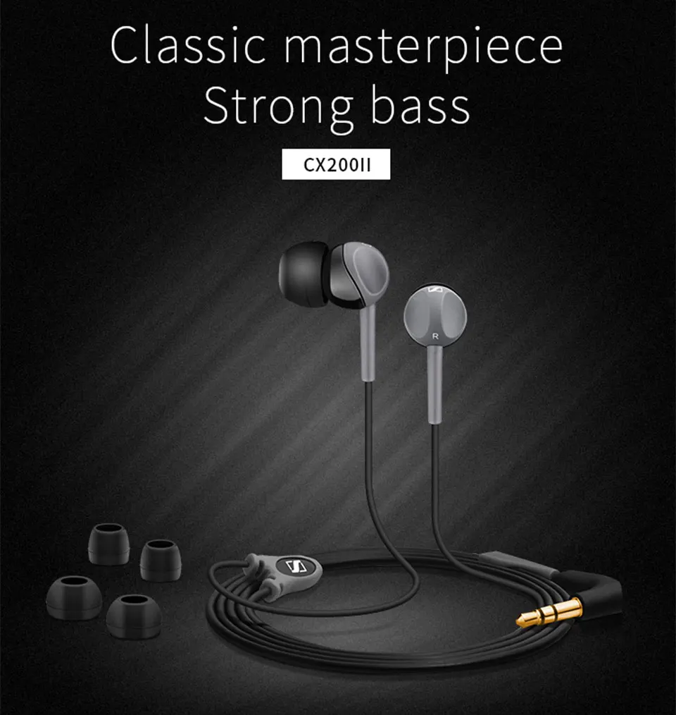 Проводные наушники Sennheiser CX200 3,5 мм | AliExpress