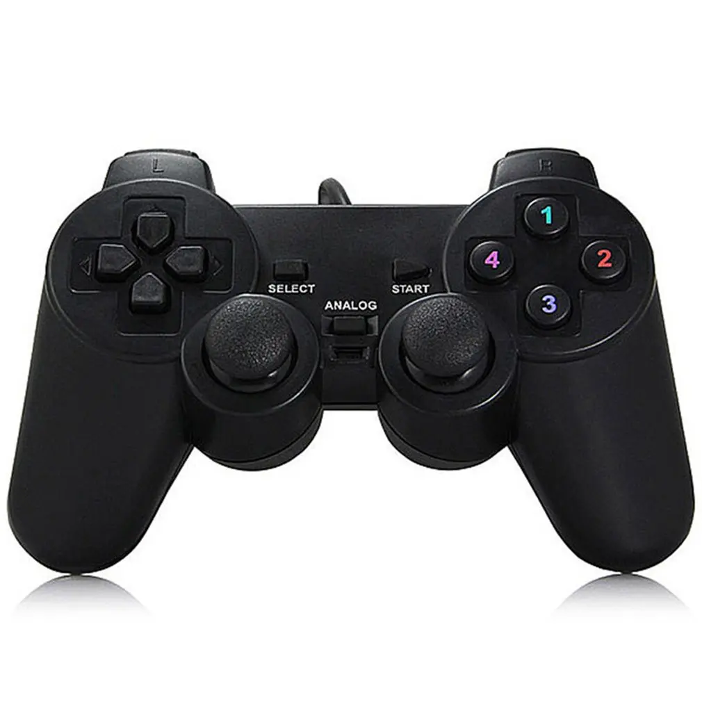 Геймпад Джойстик USB2.0 Shock Joypad геймпад игровой контроллер для ПК ноутбук компьютер Win7/8/10/XP/Vista - Цвет: Single vibration