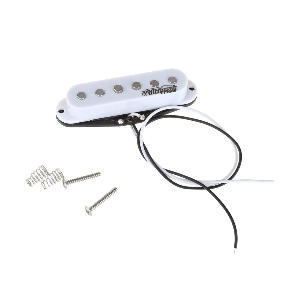 Wilkinson LOW GAUSS винтажный тон керамический набор звукоснимателей с одной катушкой для гитары в стиле Страт, белый