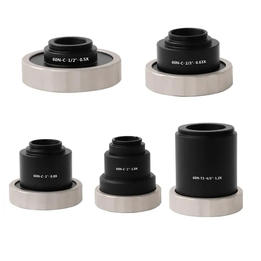 

0.5X 0.63X 0.8X 1X 1.2X Microscope C Mount Adapter Camera TV Adapter for Zeiss Axio Series Microscopes