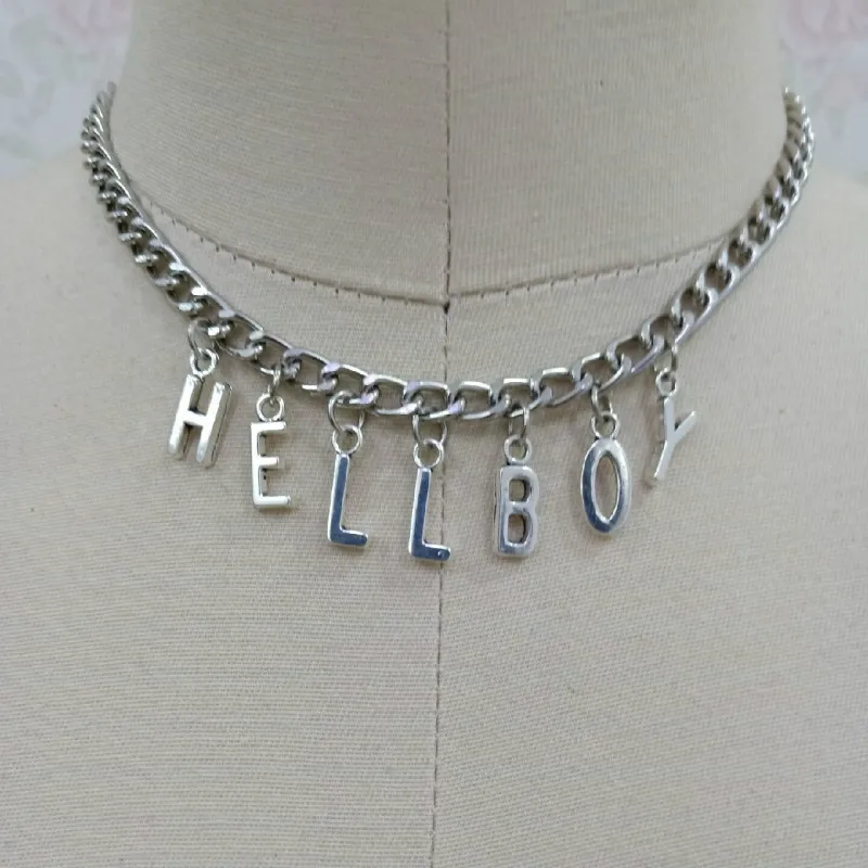 Цепочка с буквами HELLBOY для женщин и мужчин подарок пары DIY ювелирные изделия