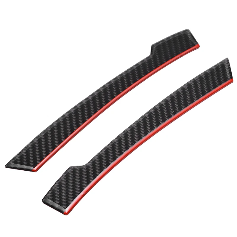 

2pcs 18x2cm Car Stlying Carbon Fiber Rearview Mirror Anti-rub Sticker For Mercedes w204 w212 gla gle glk