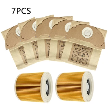

7Pcs Filter Dust Bag Kit For KARCHER MV2 WD2.000-WD2.399 A2000-A2099 WD2.250 A2004 A2054 Robot Vacuum Cleaner Accessories