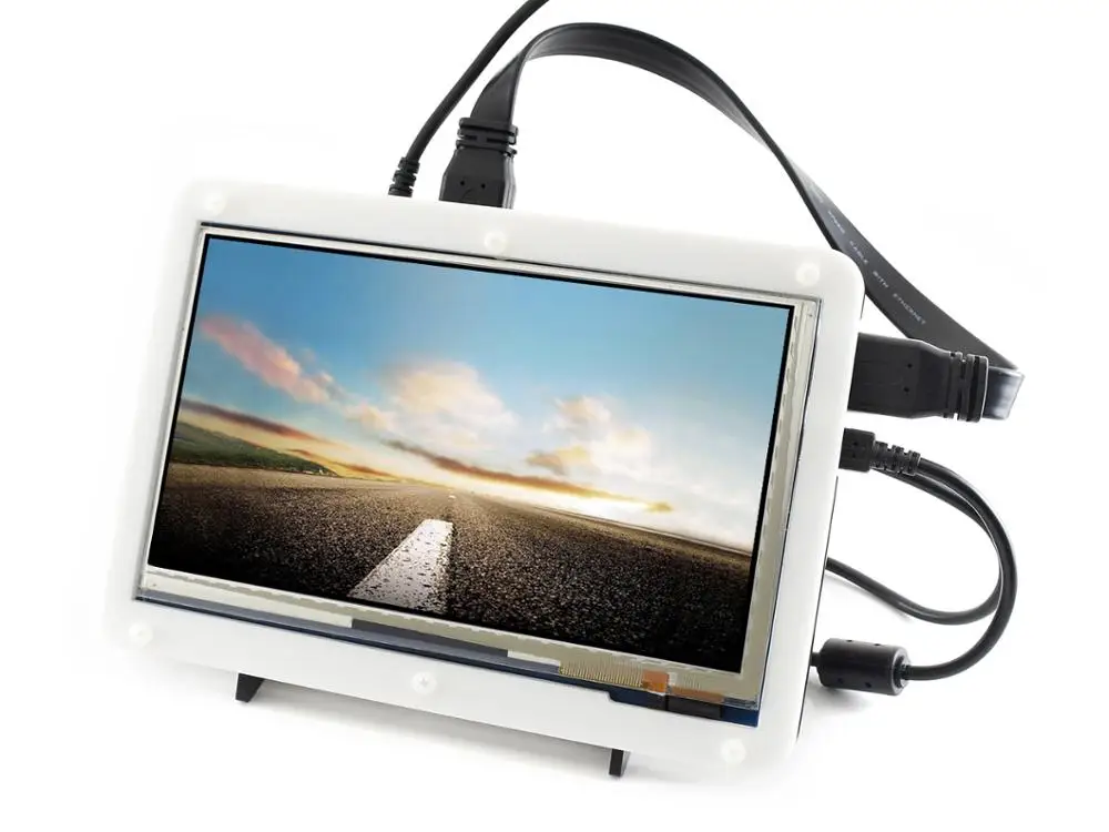 Waveshare 7 дюймовый HDMI LCD (C) с двухцветным чехлом 1024*600 емкостный сенсорный экран IPS