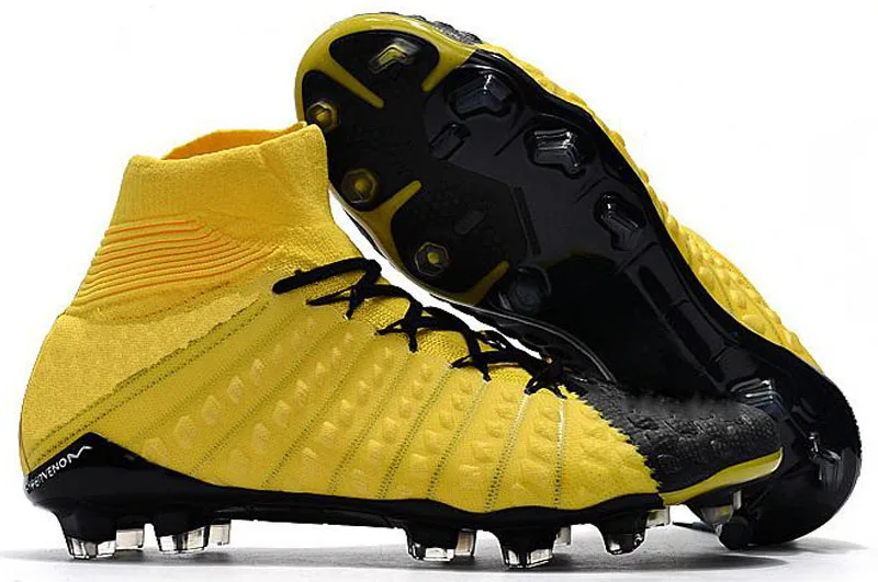 4 Мужские футбольные бутсы с высоким голенищем FG Hypervenom Phantom III DF футбольные бутсы neymar IC футбольные бутсы Бутсы мужские футбольные бутсы - Цвет: 4