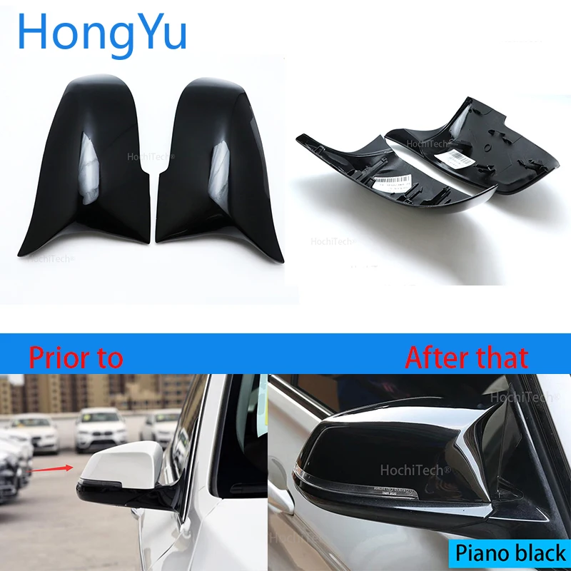 

For BMW 1 Series F20 F21 Hatchback 2012-2018 Replace the original car mirror cover M3 M4 appearance bright black mirror cover