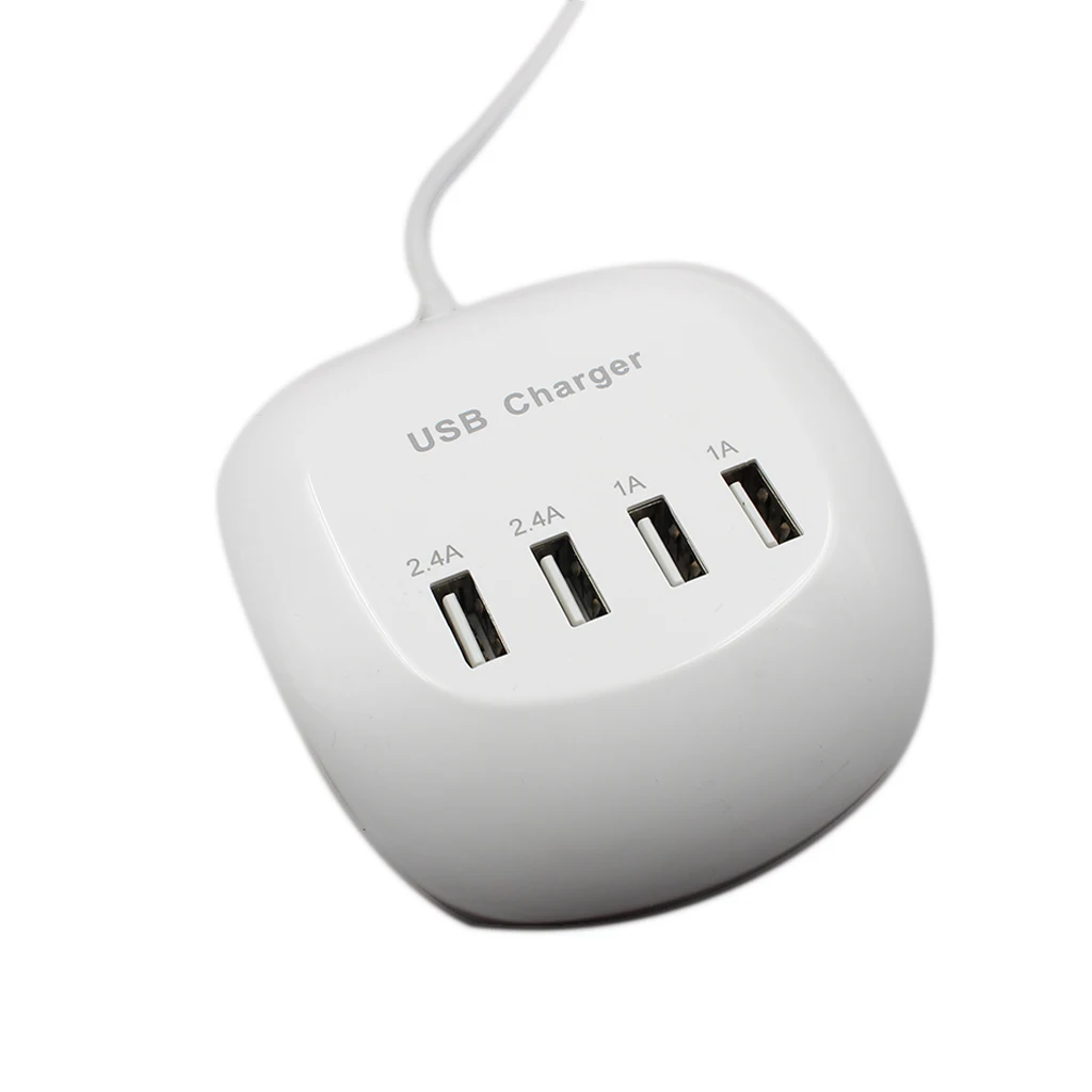 4-портовый usb-концентратор, настольное настенное зарядное устройство для телефона, быстрозарядная станция для путешествий, адаптер, 4 порта, зарядное устройство, возможность для путешествий