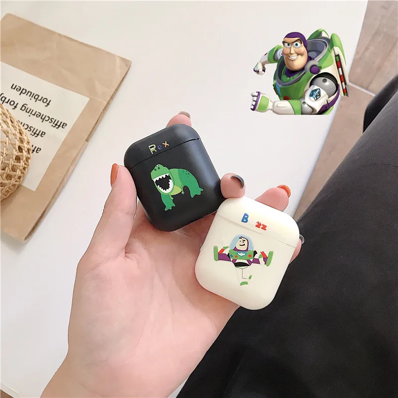 Мягкий силиконовый чехол для наушников из ТПУ, чехол для AirPods, игрушка, история животных, Buzz Rex, для Apple Airpods 2, ударопрочный наушник, аксессуары