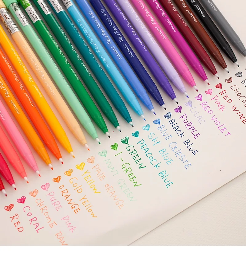 Мульти цвета с тонкими вкладыш ручки набор 12/24/36 цветов Soft touch письма рисунок пером канцелярские Zakka подарок для офиса школы искусства A6261