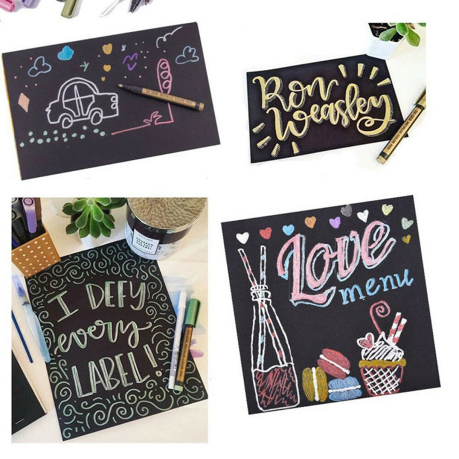 10-Pack Metallic Markers Colors Pens Art Permanent Writing Markers 10-Pack Metallic Markers Colors Pens Art Permanent Writing Markers