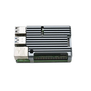 

for Raspberry Pi 4 Model B 4GB RAM Support 2.4 / 5.0 GHz WIFI Bluetooth 5.0 with Aluminum CNC Alloy Protective Case