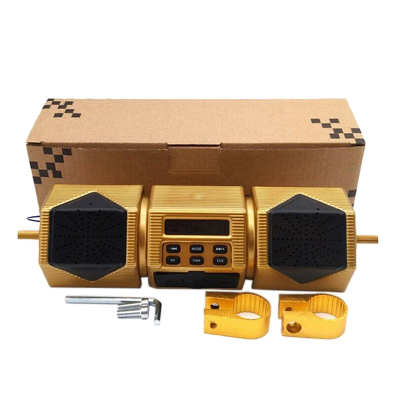 

Motorcycle Audio Bluetooth Speaker Mp3 Music Player Subwoofer Dual Speaker Waterproof