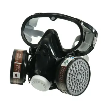 

Full Protection Breathable Face Mouth Cover Goggles Respiratory Protective Gas Cover Dustproof Cotton Filter Cartridge Air Valve