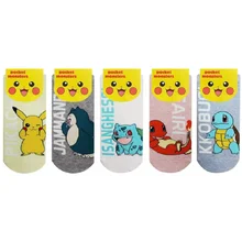 Charmander носки Пикачу для женщин Хлопок Забавный Милый Kawaii искусство счастливый носок мультфильм аниме Harajuku Уличная мода Дикий покемон