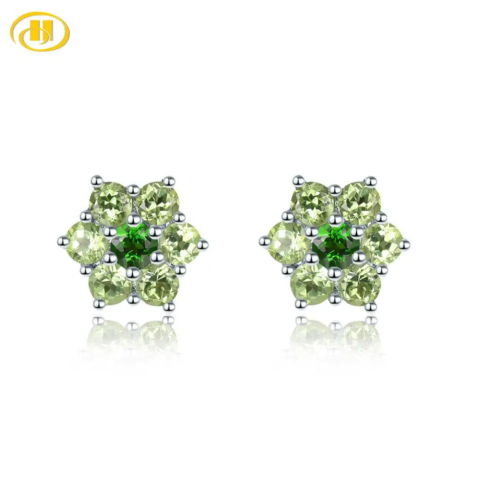 Серьги Hutang из серебра 925 пробы ювелирные изделия серьги гвоздики натурального