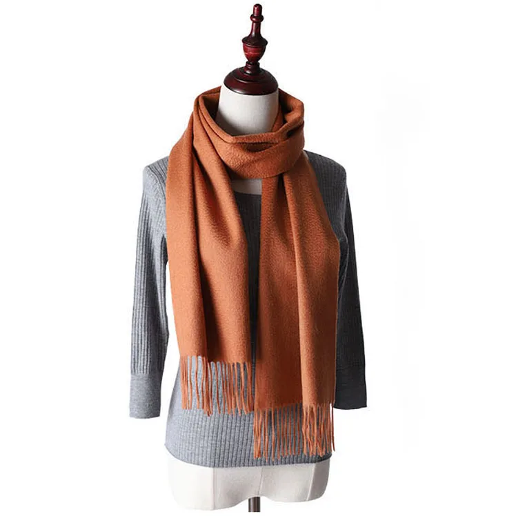 CAVME 5 Light brown Шарф из чистого кашемира для женщин и мужчин, длинные шарфы из кашемира, зимние шарфы, Заказные буквы 40*200 см, 200 г - Цвет: CAVME 5 Light brown