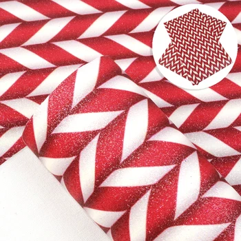 

David accessories 20*34cm Christmas Glitter Faux Synthetic Leather Fabric DIY Bow Leather Sheet Material Home Decoration,1Yc8316