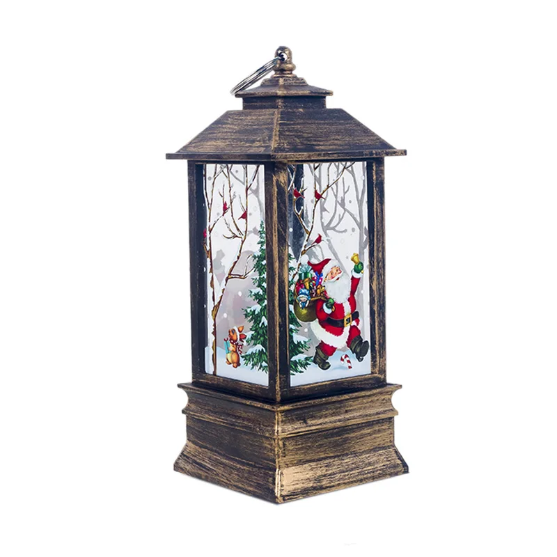 

Christmas Decorations for Home Lantern Led Candle Tea Light Candles Santa Deer Snowman Lamp Decoration New Year Ornament