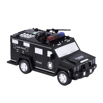 

1:32 Police Swat Money Transporter Armored Car Truck Model Toy with Music Flash Money Transporter Truck -Black