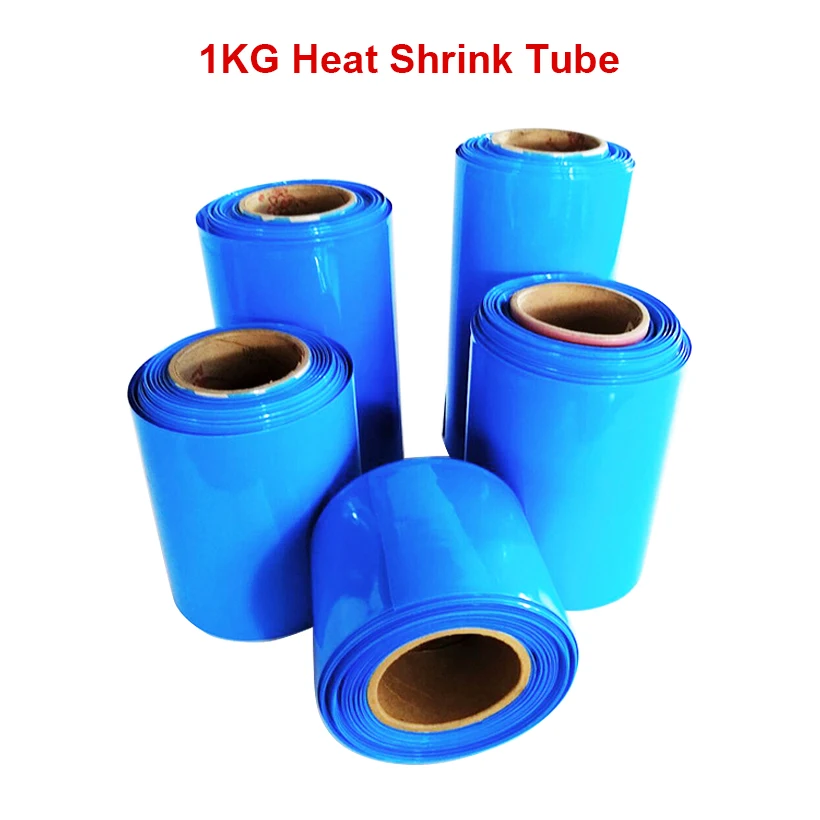 Battery Sleeve PVC Heat Shrinkable Tube Wrap Yellow Width 95MM Φ60MM x 5M 