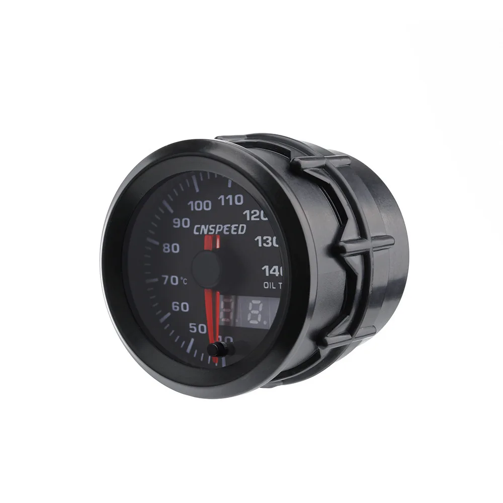 

2-Inch (52 Mm) Car Modified Oil Thermometer 12V Car Universal Hands Liquid Crystal Dual Display 7 Color Oil Thermometer