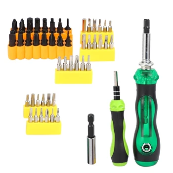 

Hot Magnetic Screwdriver Set Precision Maintenance Tool Manual Screwdriver Set Multi-Function Screwdriver Plum Hexagonal Pentagr