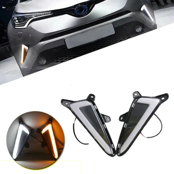 

2X Fit 2016- Up For Toyota C-Hr Chr Led Turn Signal Daytime Running Switchback Lights