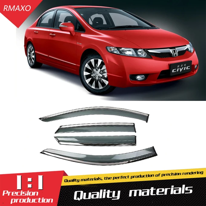 Пластиковый козырек для окна Honda Civic 2006-2011 вентиляционные оттенки защита от