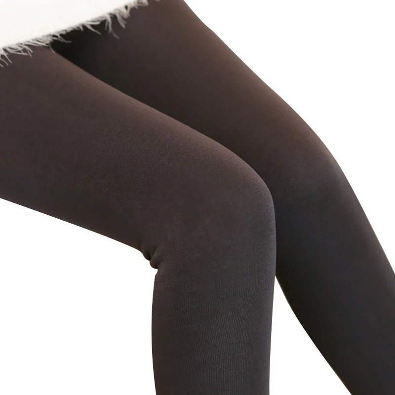 Модные женские зимние брюки леггинсы плюс кашемировые сексуальные теплые супер