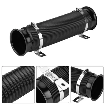 

Universal Intake Air Pipe 3-inch Car Booster Duct Tube Hose With mounting clips