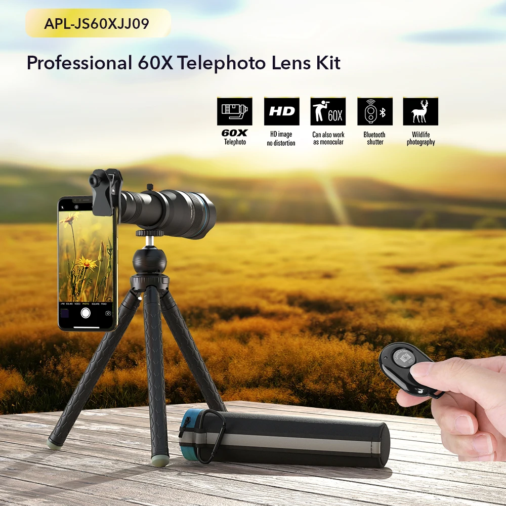 APEXEL 60X monocular telescope 36X 28X long range HD Zoom