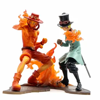 

15cm ONE PIECE Figure BROTHERHOOD III Collection Figure - SABO + PORTGAS0.D.ACE from "ONE PIECE STAMPEDE"