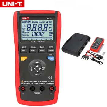 

UNI-T UT611 Portable Handheld Digital LCR Meters Digital Bridge Tester Inductance Capacitance Resistance Phase Angle Multimeters