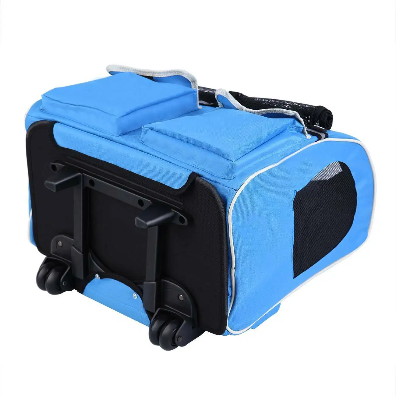 Honhill 2 IN 1 Pet Dog Cat Backpack Travel Stroller Cat Carrier Double Shoulder Bag Load 15kg Cat Backpack for Small Pet Carryin