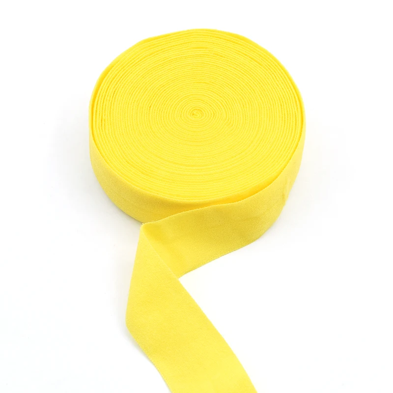 Yellow 05 28 цветов, 5 ярдов, 20 мм, эластичная лента, многослойная, спандекс, лента для шитья, кружевная отделка, пояс, нижнее белье, штаны, бюстгальтер, аксессуары для одежды - Цвет: Yellow 05