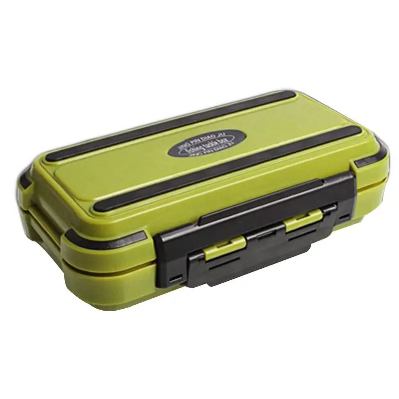 

Lure Fishing Box 24 Compartments Double Layer Fishing Box Plastic Fishing Tackle Box Green