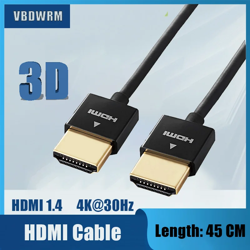 Ultra Slim 4K HDMI Cable Male to 36AWG with ARC CE Support 3D Ethernet 1.4 for Samsung TV PS4 Pro Apple PC | Электроника