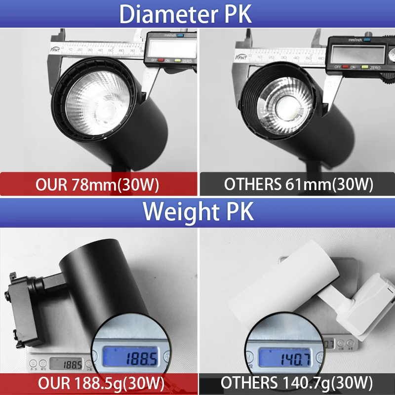 Hanging Led Track Lights 220V Whole Set  Adjustable Hang Rod Rail 0.5M COB Ceiling Track lamp For Clothing Shop Living Room Home 5