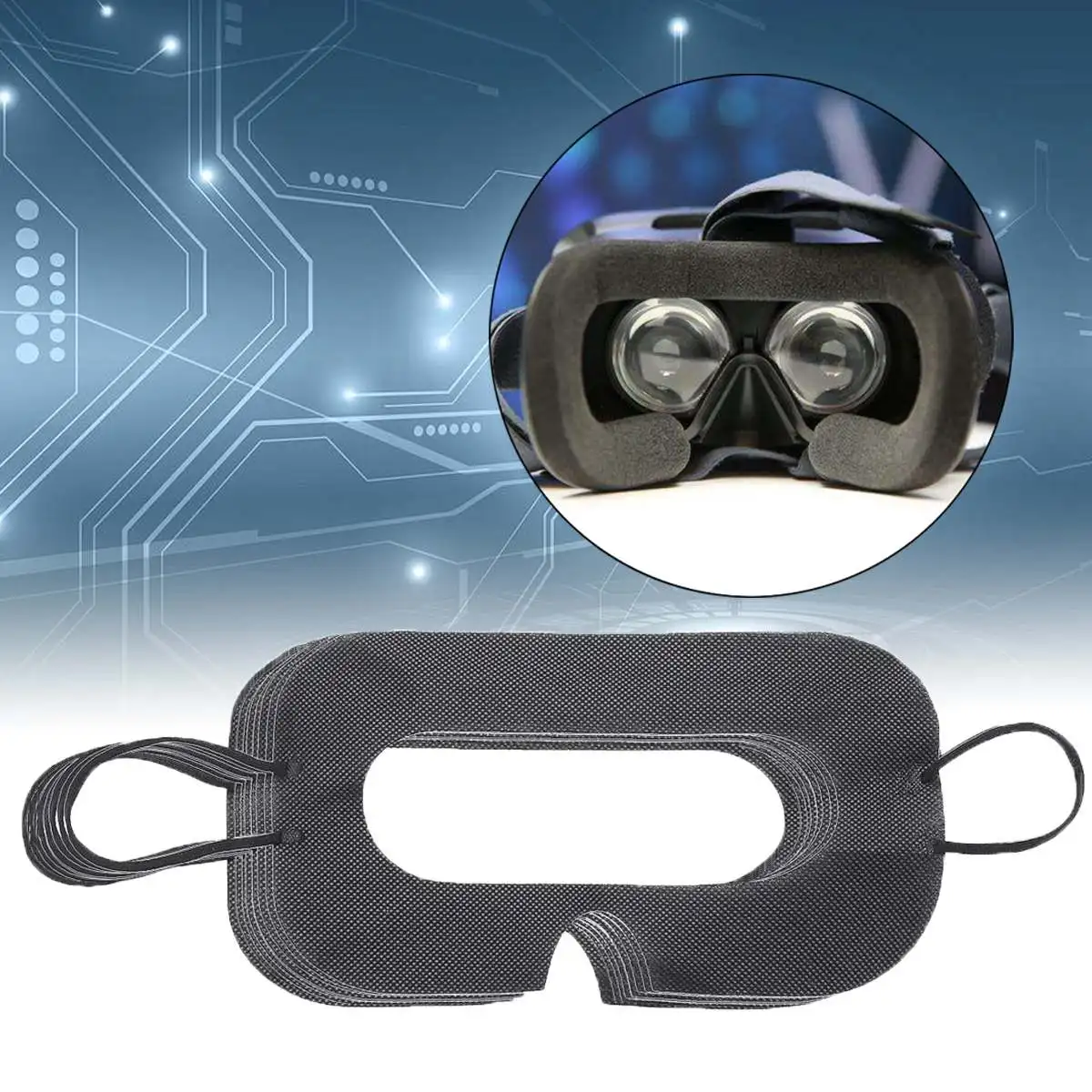 50pcs Disposable Sweatproof Thicken Hygiene VR Eyes Pad Face Mask For HTC VR Headset